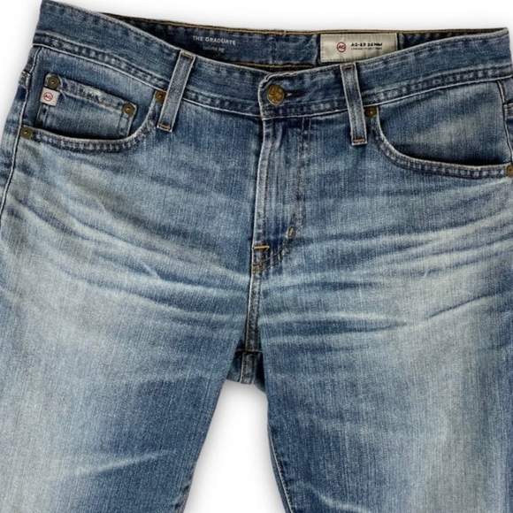 AG Adriano Goldschmied The Graduate Tailored Leg Cotton Lyocell Jeans 30 x 29 - Picture 3 of 7